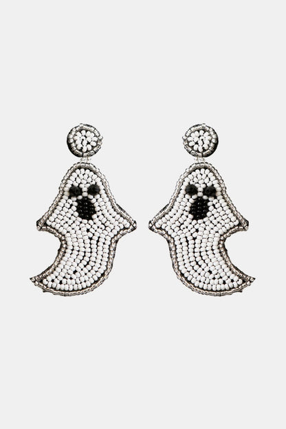 Ghost Shape Beaded Dangle Earrings-Teresa&#39;s Fashionista LLC