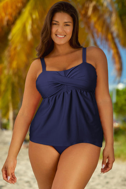 Full Size Adjustable Strap Tankini Set-Teresa&#39;s Fashionista LLC