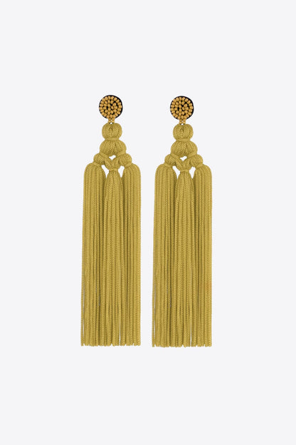 Beaded Tassel Earrings-Teresa&#39;s Fashionista LLC