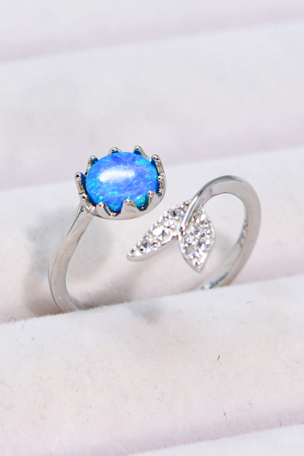 Opal Fishtail Bypass Ring-Teresa&#39;s Fashionista LLC