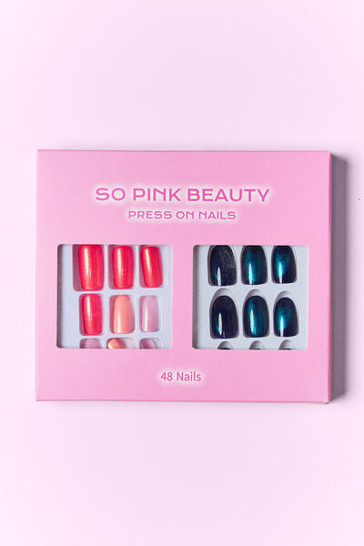 SO PINK BEAUTY Press On Nails 2 Packs-Teresa&#39;s Fashionista LLC