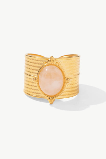 18K Gold-Plated Wide Open Ring-Teresa&#39;s Fashionista LLC