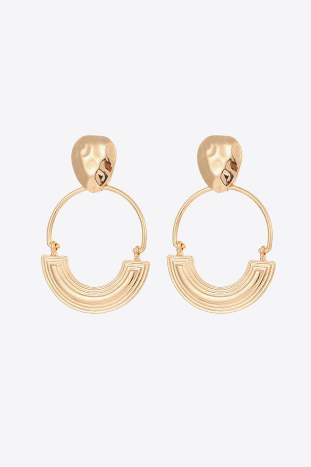 18K Gold-Plated Drop Earrings-Teresa&#39;s Fashionista LLC