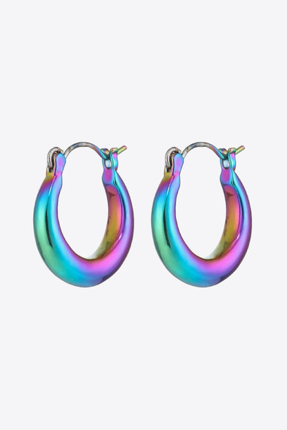 Darling Heart Multicolored Huggie Earrings-Teresa&#39;s Fashionista LLC