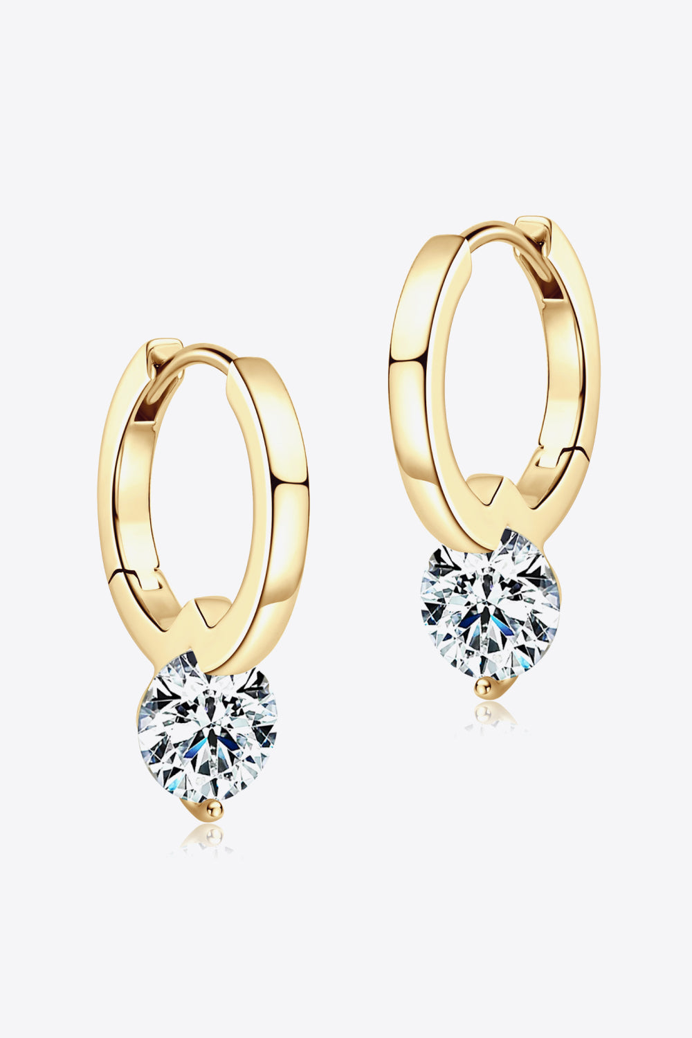 2 Carat Moissanite 925 Sterling Silver Drop Earrings-Teresa&#39;s Fashionista LLC