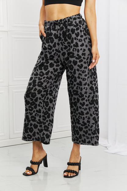 BOMBOM Stay Cozy Pattern Wide Leg Pants-Teresa&#39;s Fashionista LLC