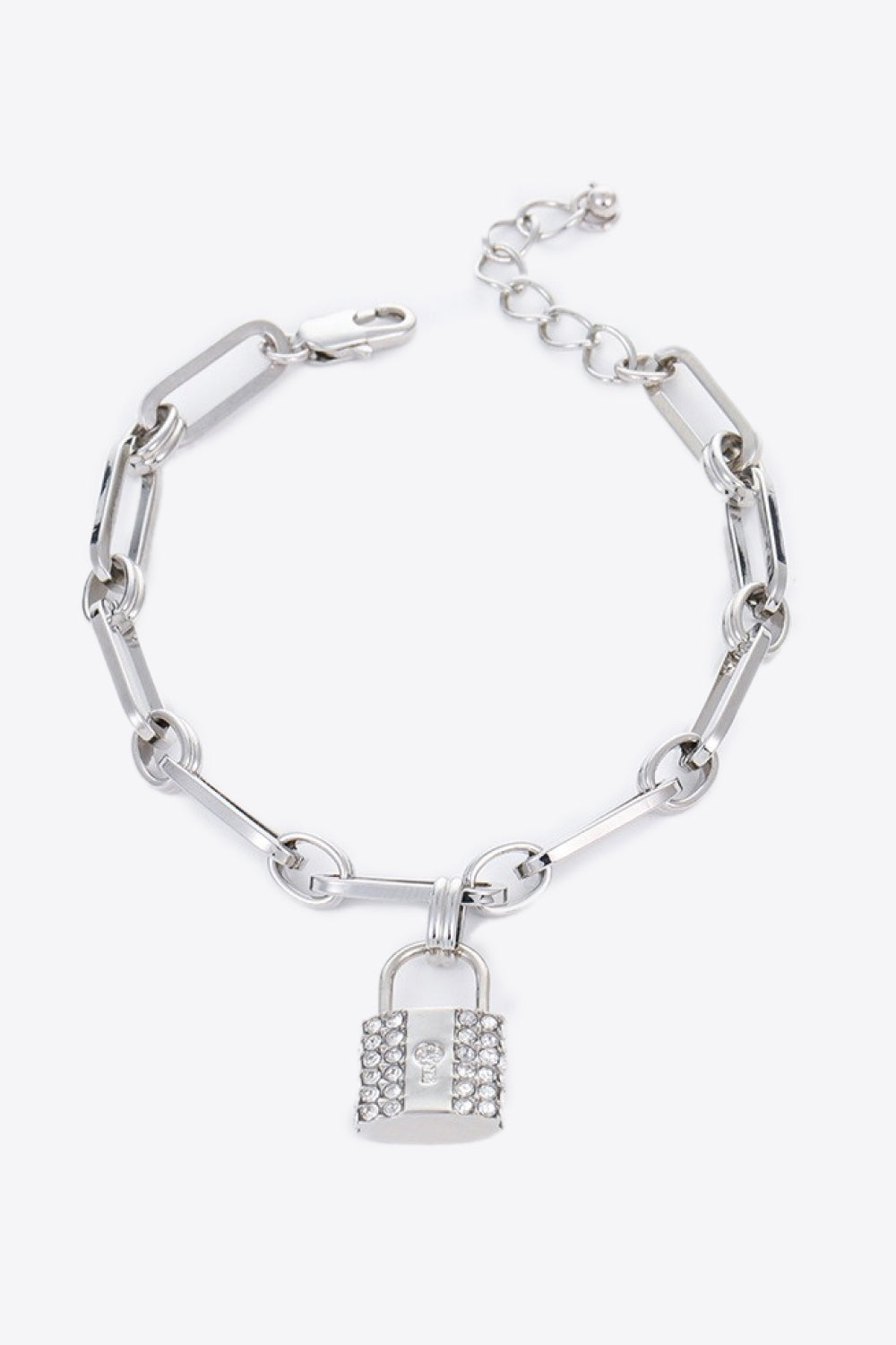 Lock Charm Chain Bracelet-Teresa&#39;s Fashionista LLC