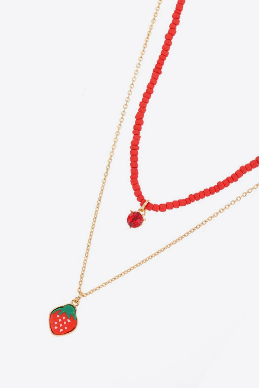 Fruit Pendant Double-Layered Necklace-Teresa&#39;s Fashionista LLC