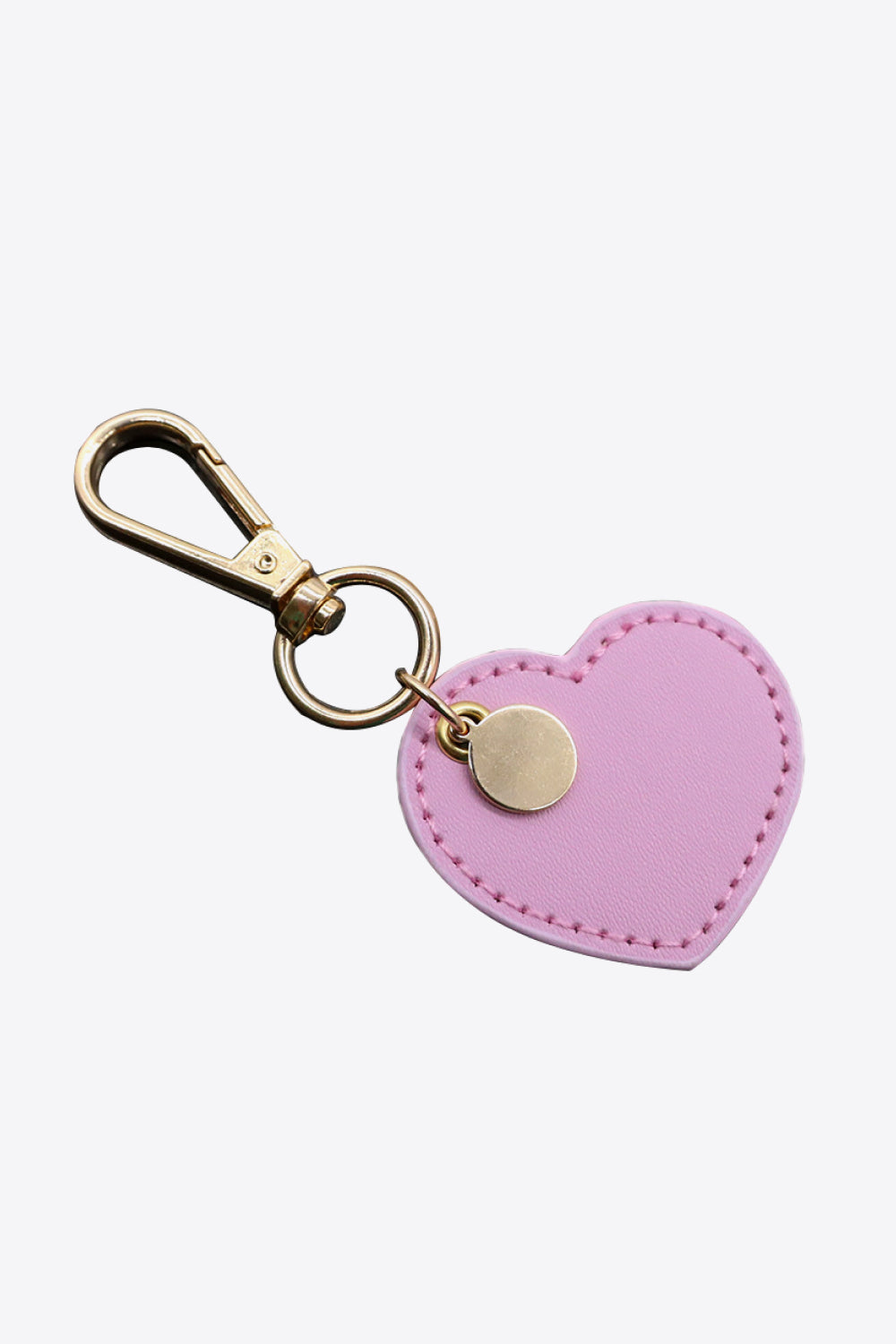 Assorted 4-Pack Heart Shape PU Leather Keychain-Teresa&#39;s Fashionista LLC