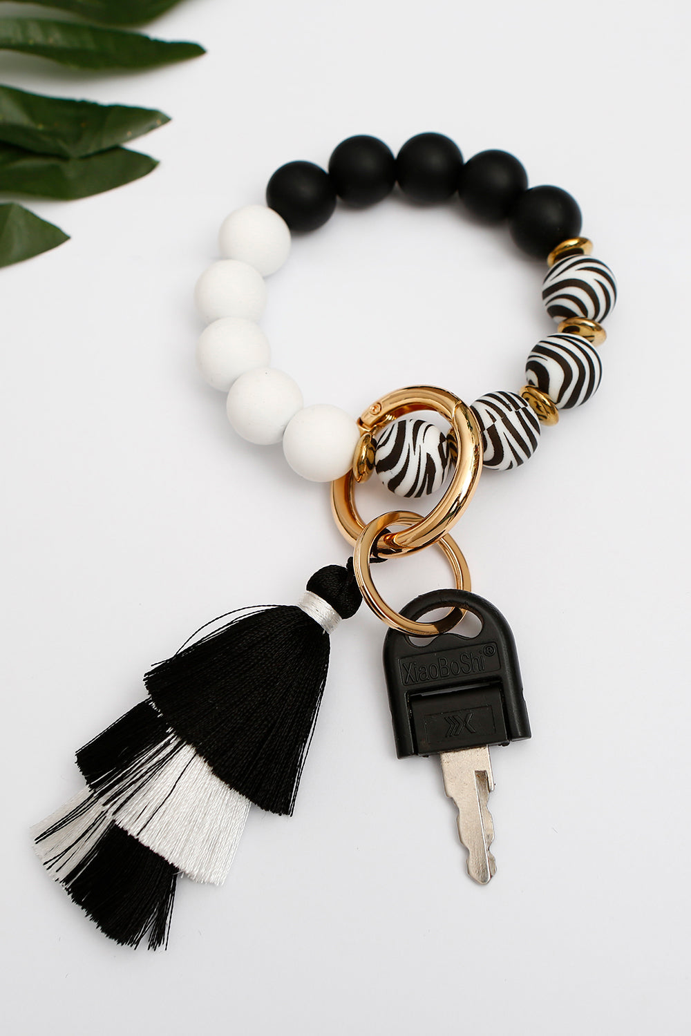 Beaded Keychain with Layered Tassel-Teresa&#39;s Fashionista LLC