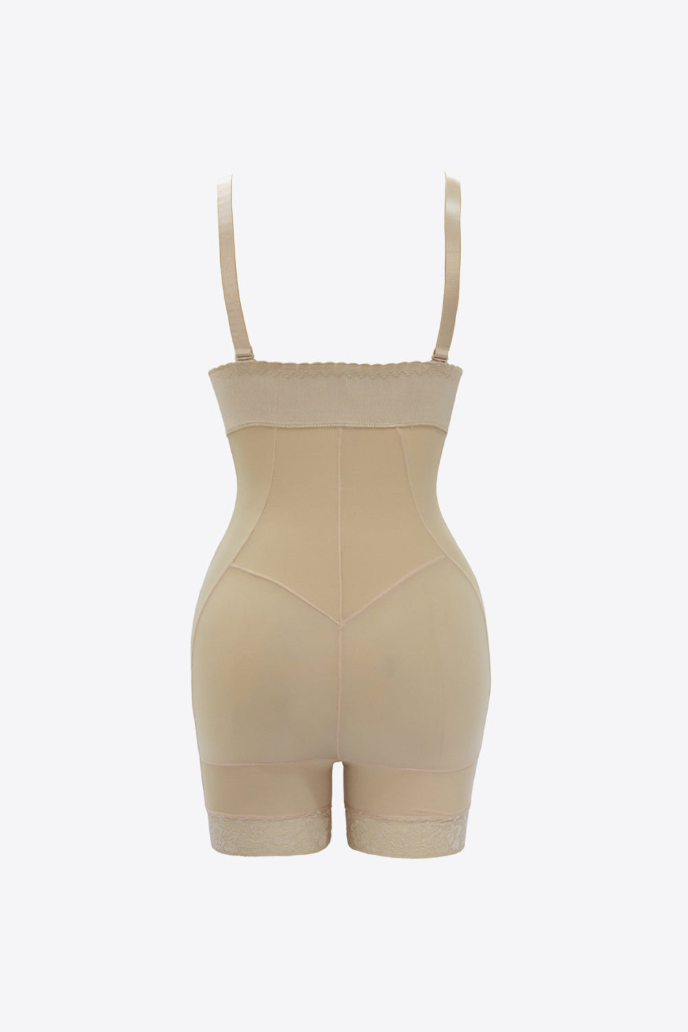 Full Size Zip Up Under-Bust Shaping Bodysuit-Teresa&#39;s Fashionista LLC