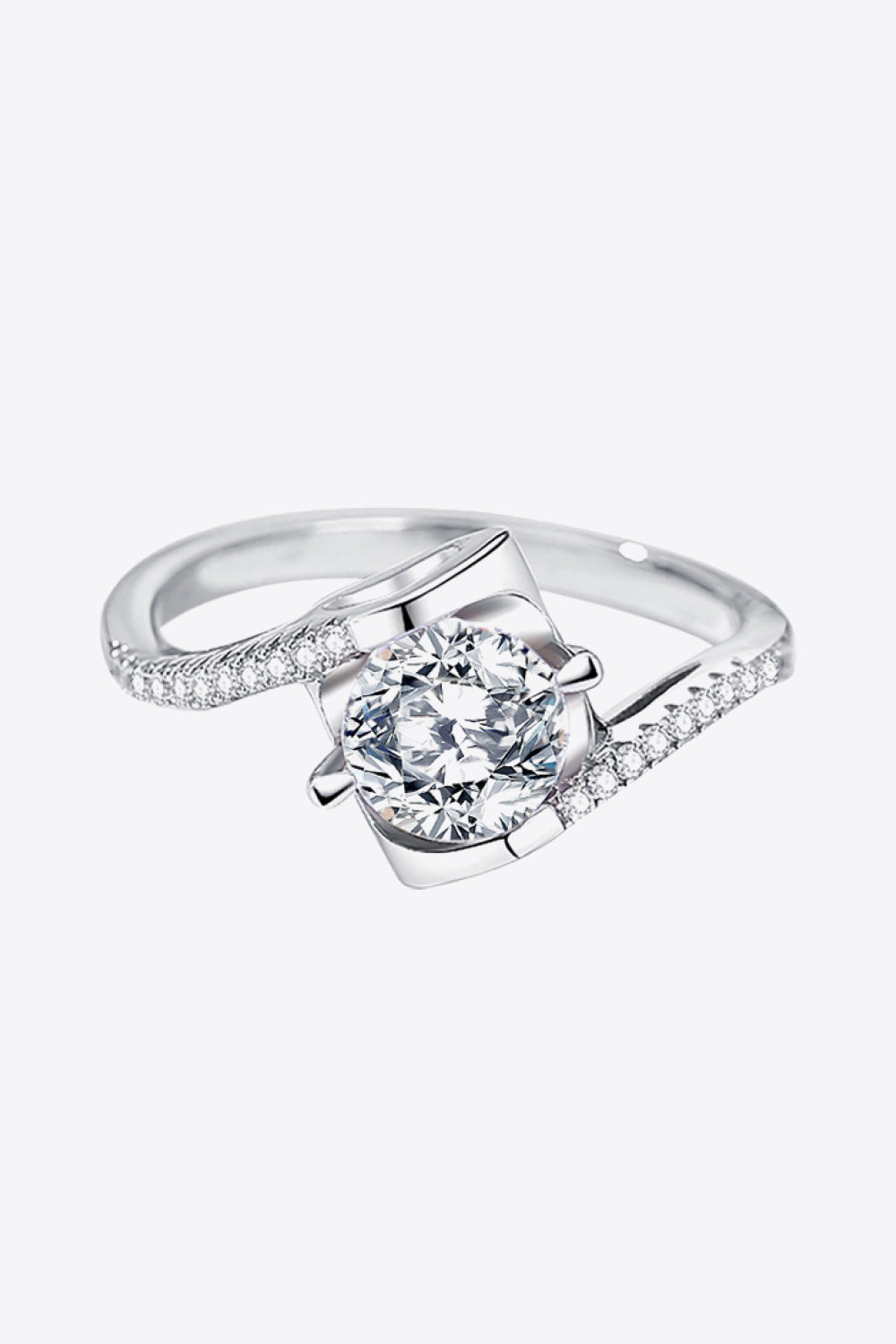 Darling You 925 Sterling Silver Moissanite Ring-Teresa&#39;s Fashionista LLC