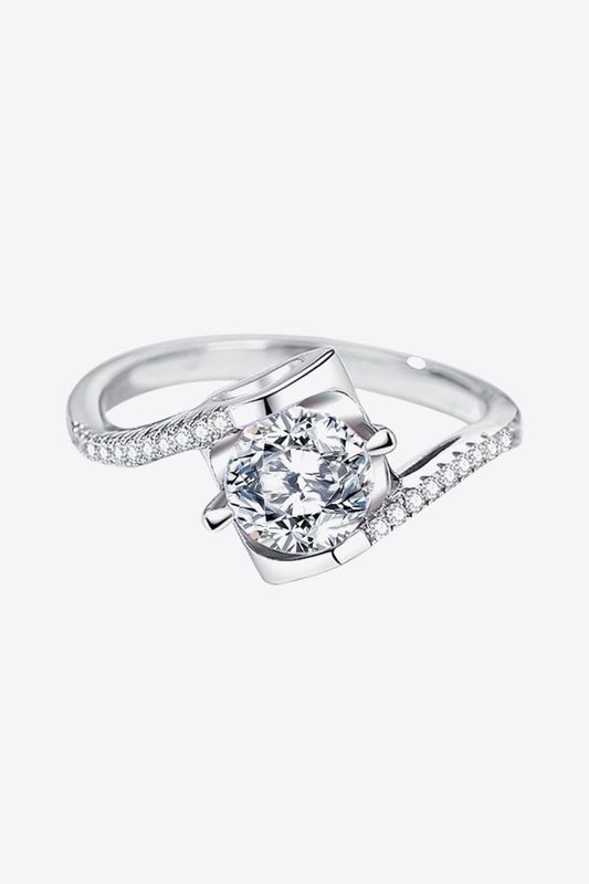 Darling You 925 Sterling Silver Moissanite Ring-Teresa&#39;s Fashionista LLC