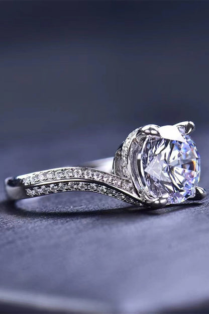 Keep Your Eyes On Me 3 Carat Moissanite Ring-Teresa&#39;s Fashionista LLC