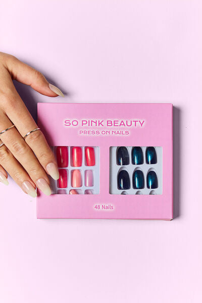 SO PINK BEAUTY Press On Nails 2 Packs-Teresa&#39;s Fashionista LLC