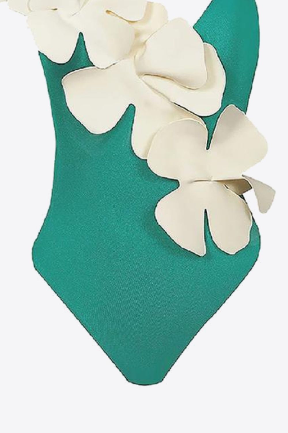 Flower Contrast One-Piece Swimsuit-Teresa&#39;s Fashionista LLC