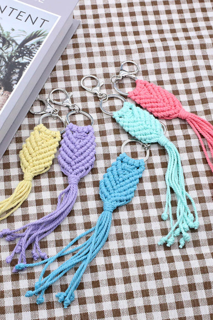 Assorted 4-Pack Handmade Fringe Keychain-Teresa&#39;s Fashionista LLC