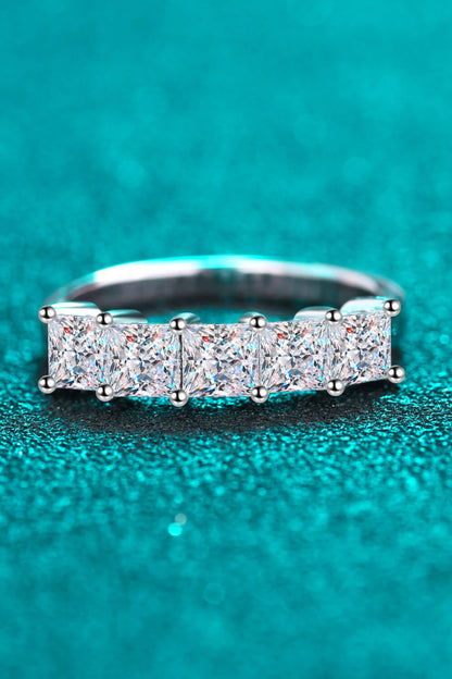 Romantic Surprise 2 Carat Moissanite Rhodium-Plated Ring-Teresa&#39;s Fashionista LLC