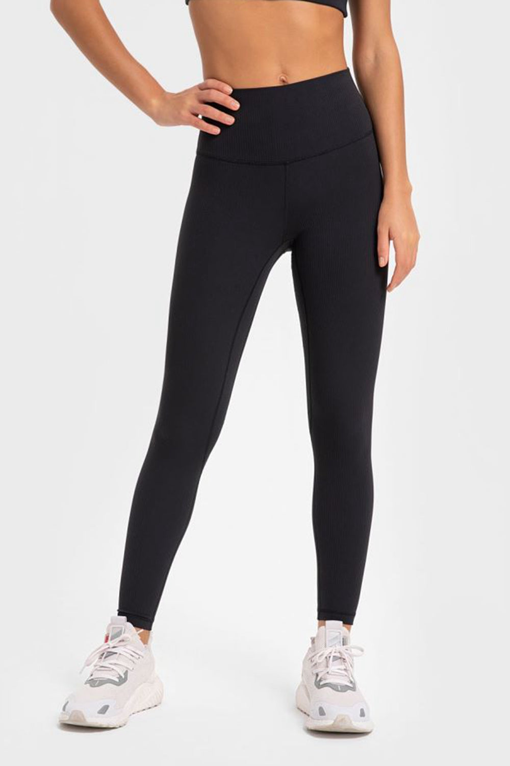 Highly Stretchy Wide Waistband Yoga Leggings-Teresa&#39;s Fashionista LLC