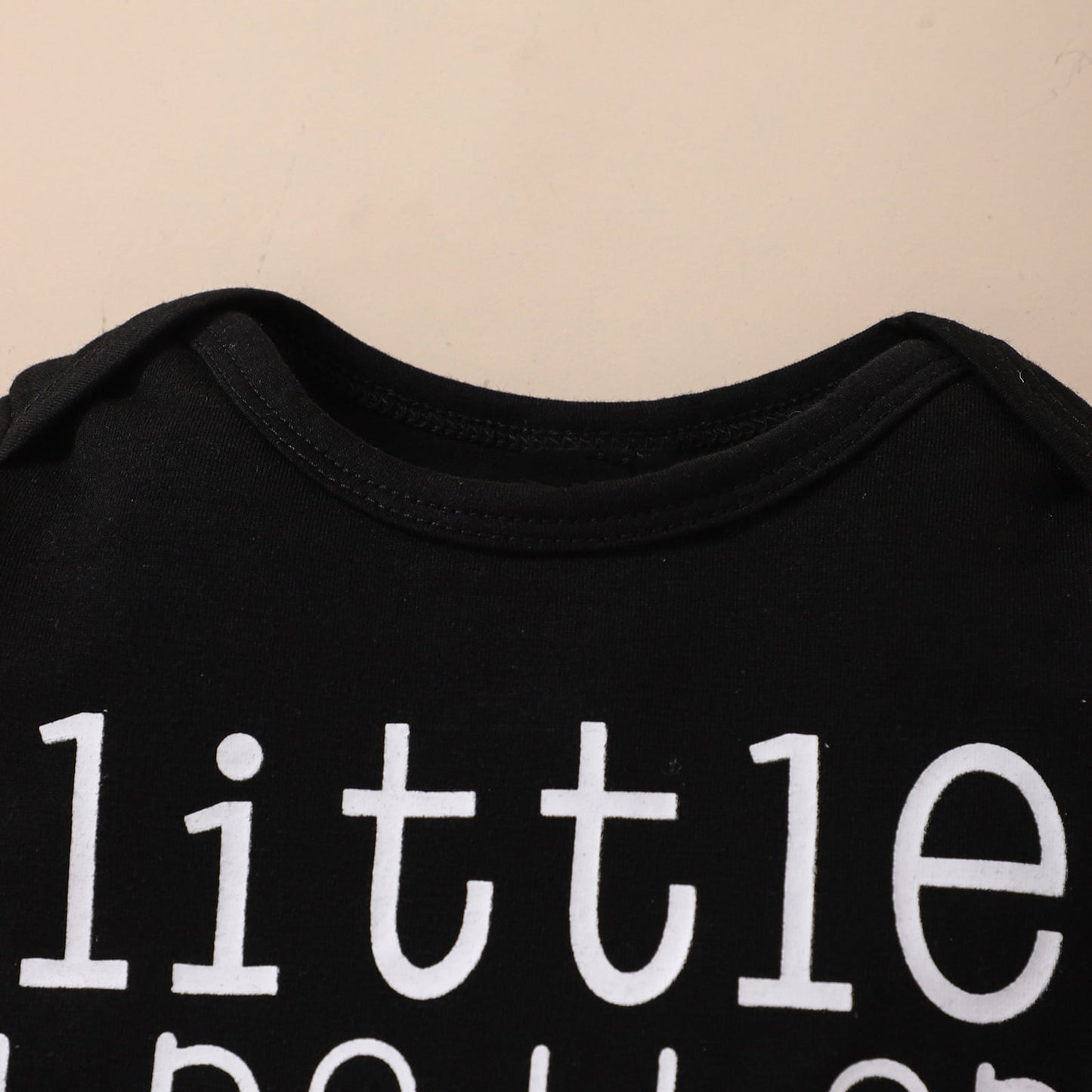 Baby LITTLE BROTHER Graphic Bodysuit and Printed Joggers Set-Teresa&#39;s Fashionista LLC