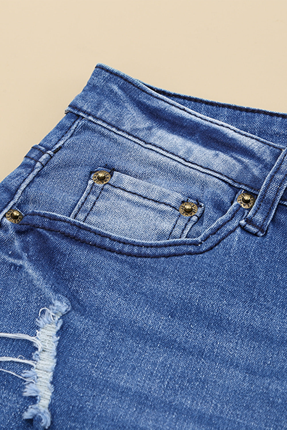 Distressed Flare Leg Jeans with Pockets-Teresa&#39;s Fashionista LLC