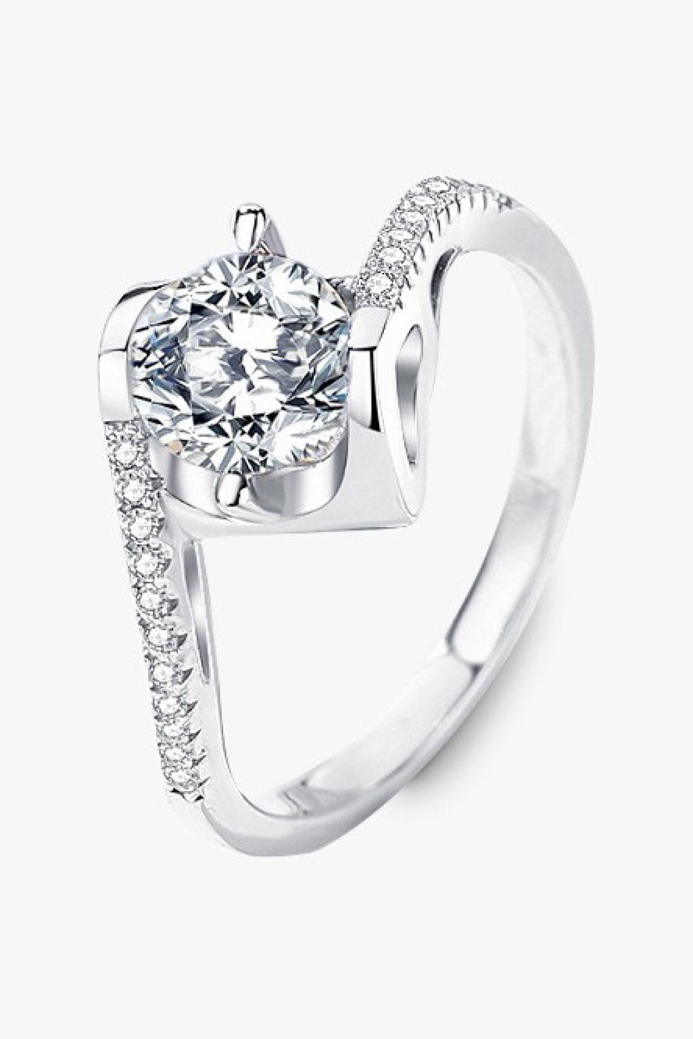 Darling You 925 Sterling Silver Moissanite Ring-Teresa&#39;s Fashionista LLC