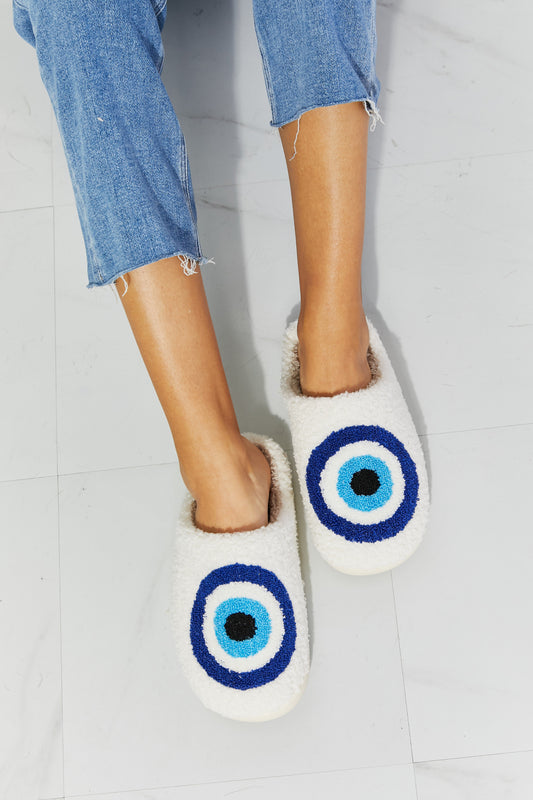 MMShoes Eye Plush Slipper-Teresa&#39;s Fashionista LLC