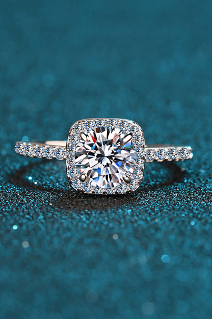 Square Moissanite Ring-Teresa&#39;s Fashionista LLC