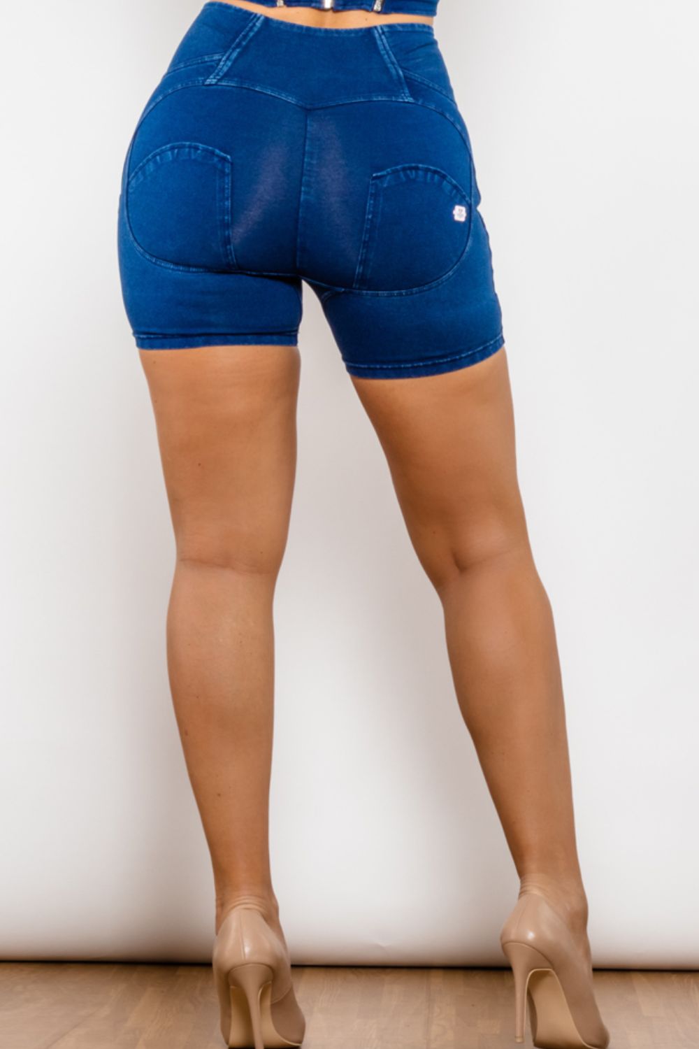 Full Size Zip Closure Denim Shorts-Teresa&#39;s Fashionista LLC