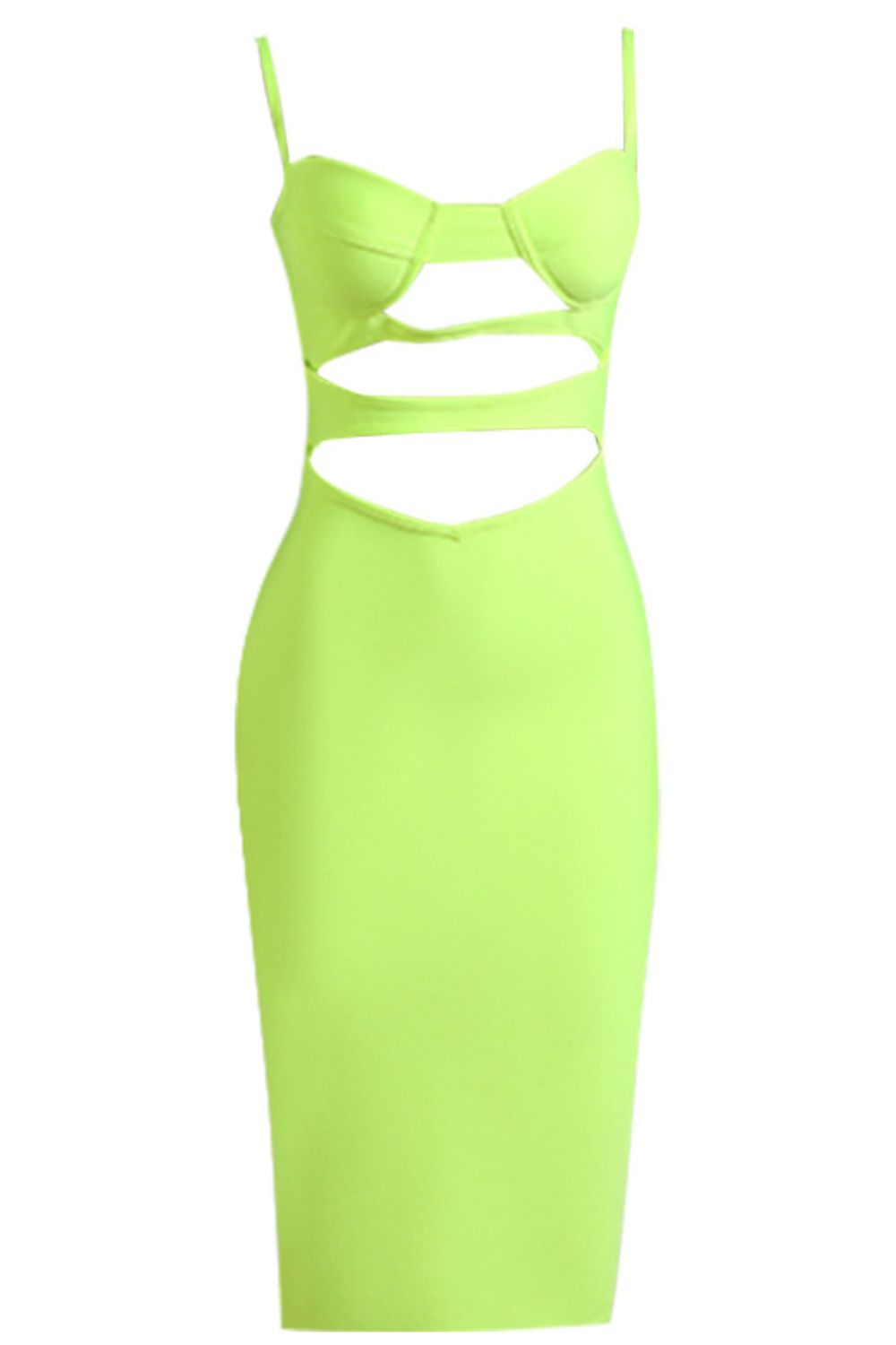 Cutout Spaghetti Strap Bodycon Dress-Teresa&#39;s Fashionista LLC