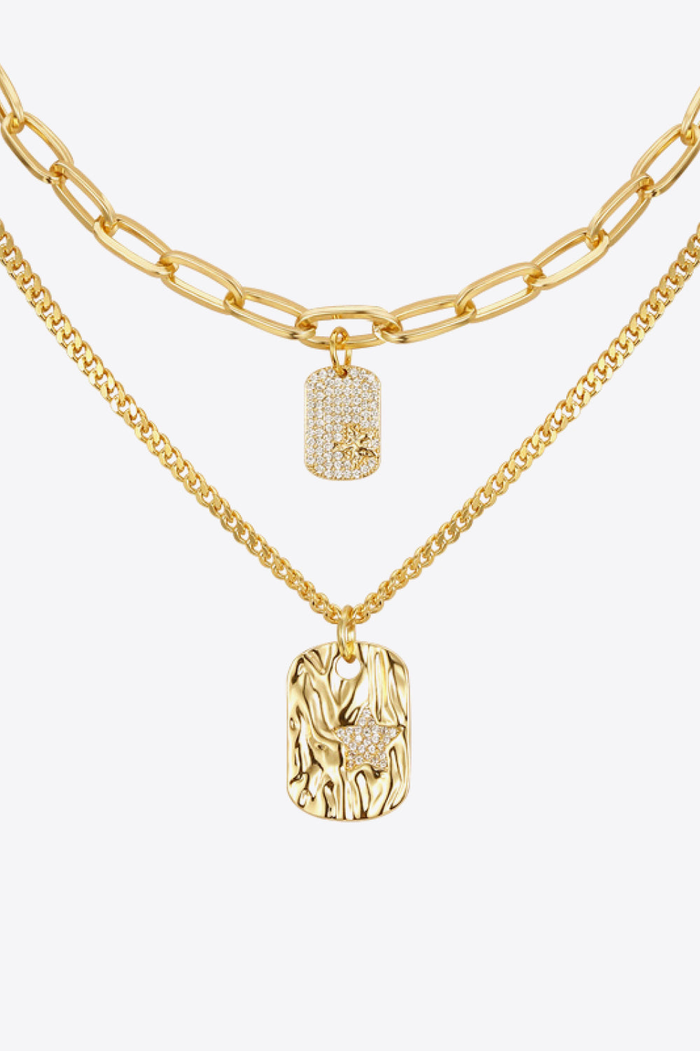 Never Out Of Reach 18K Gold-Plated Pendant Necklace-Teresa&#39;s Fashionista LLC