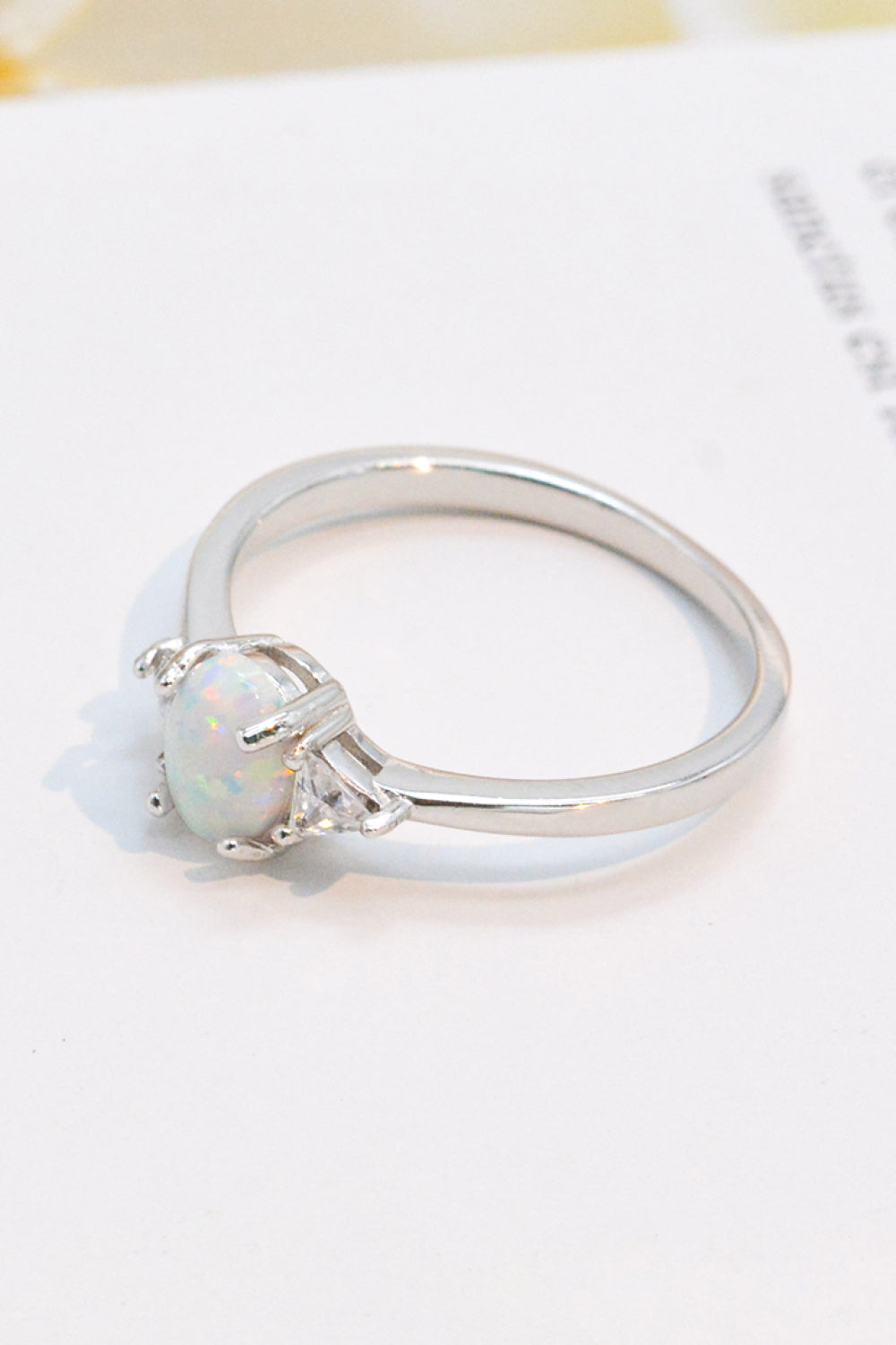 Contrast 925 Sterling Silver Opal Ring-Teresa&#39;s Fashionista LLC