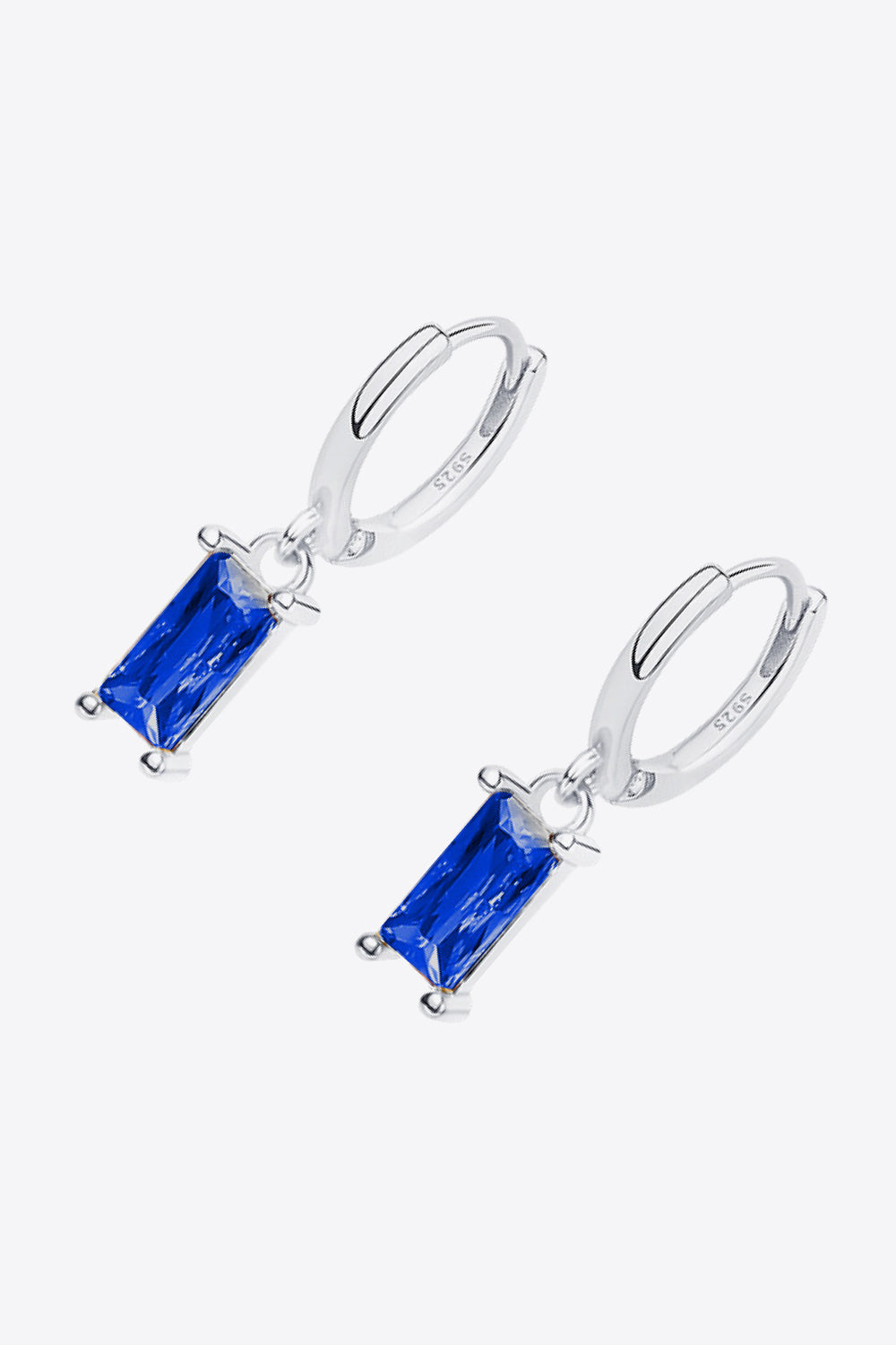 Retro 925 Sterling Silver Cubic Zirconia Drop Earrings-Teresa&#39;s Fashionista LLC