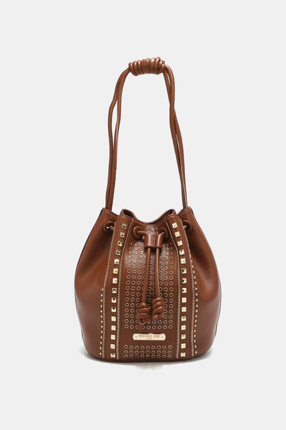 Nicole Lee USA Amy Studded Bucket Bag-Teresa&#39;s Fashionista LLC