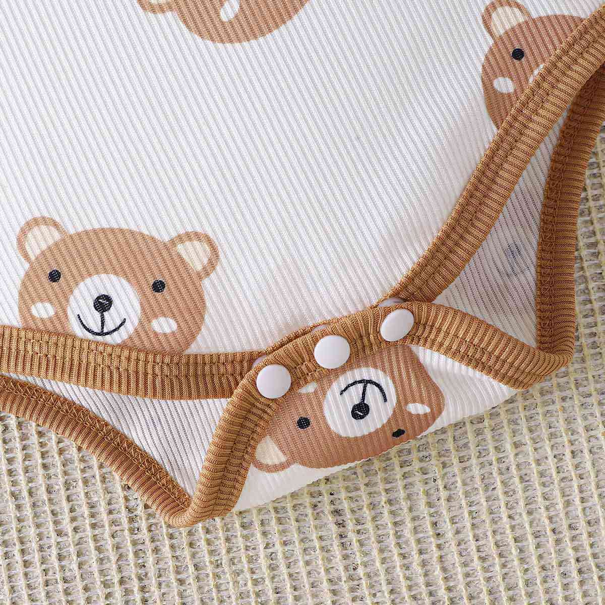 Bear Print Bodysuit and Joggers Set-Teresa&#39;s Fashionista LLC