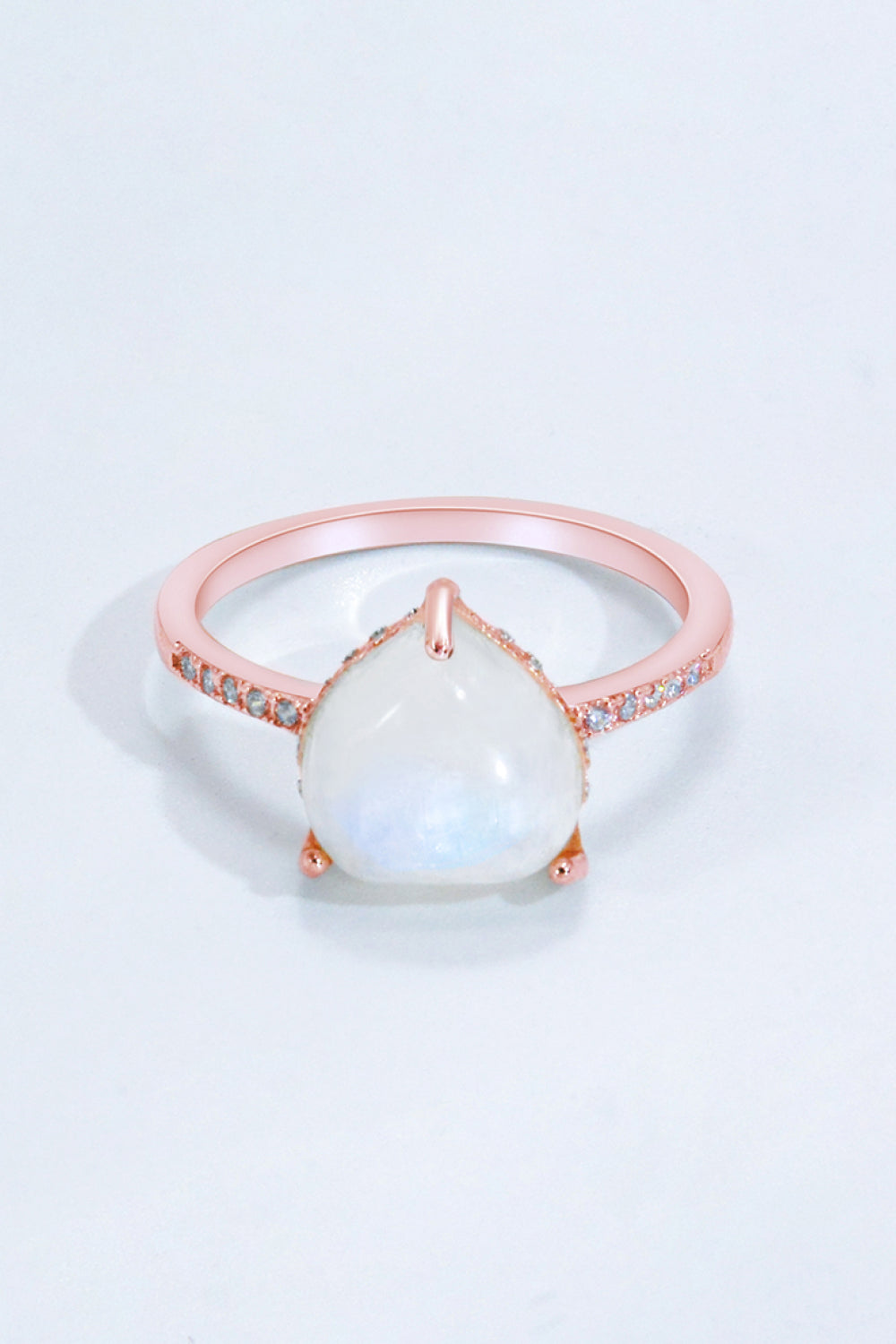 Heart-Shaped Natural Moonstone Ring-Teresa&#39;s Fashionista LLC