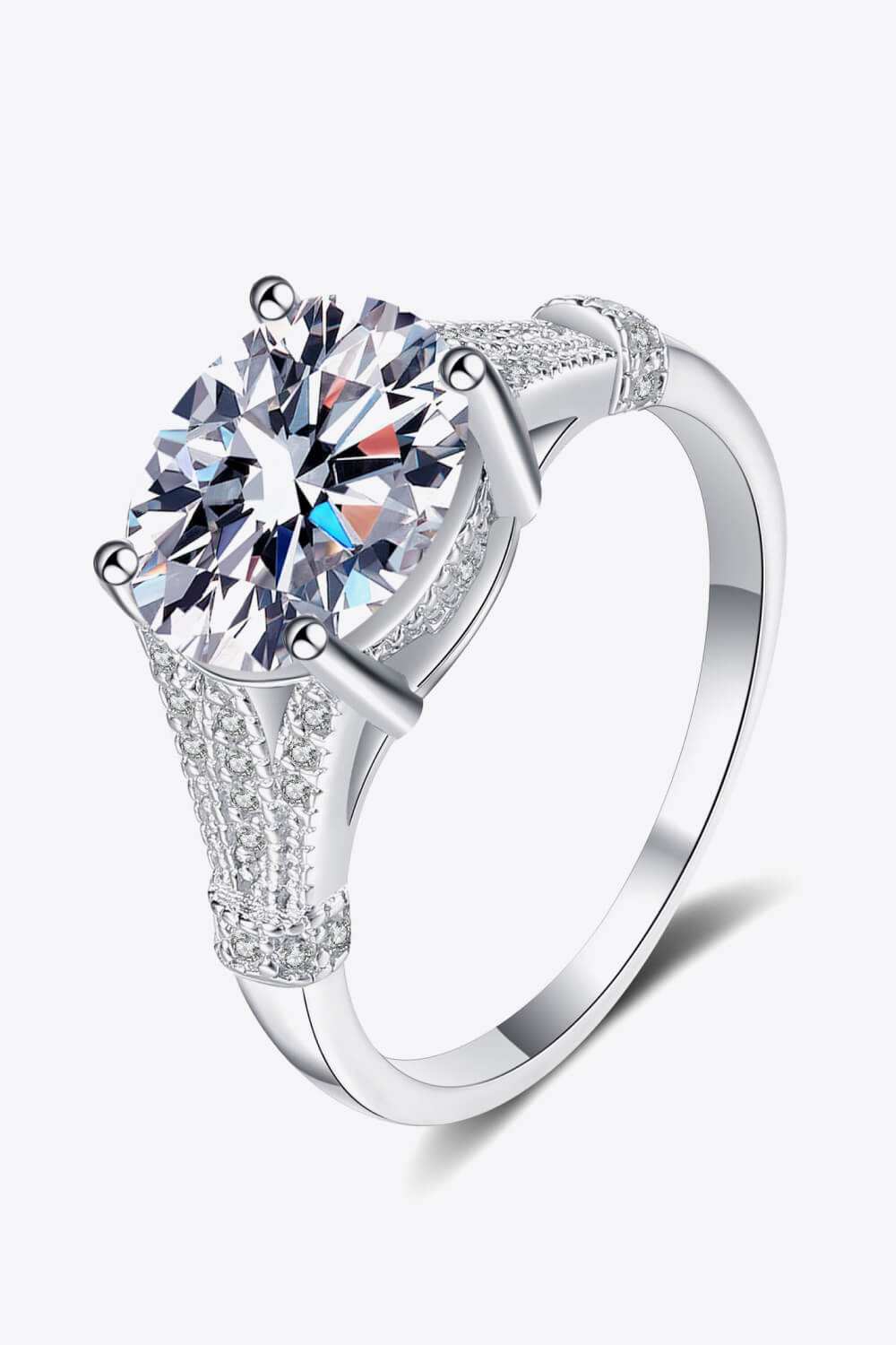 Unpredictable Day 3 Carat Moissanite Ring-Teresa&#39;s Fashionista LLC