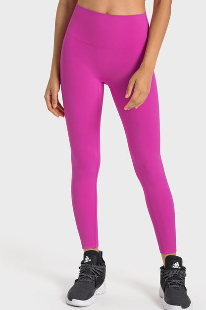 High-Rise Wide Waistband Yoga Leggings-Teresa&#39;s Fashionista LLC