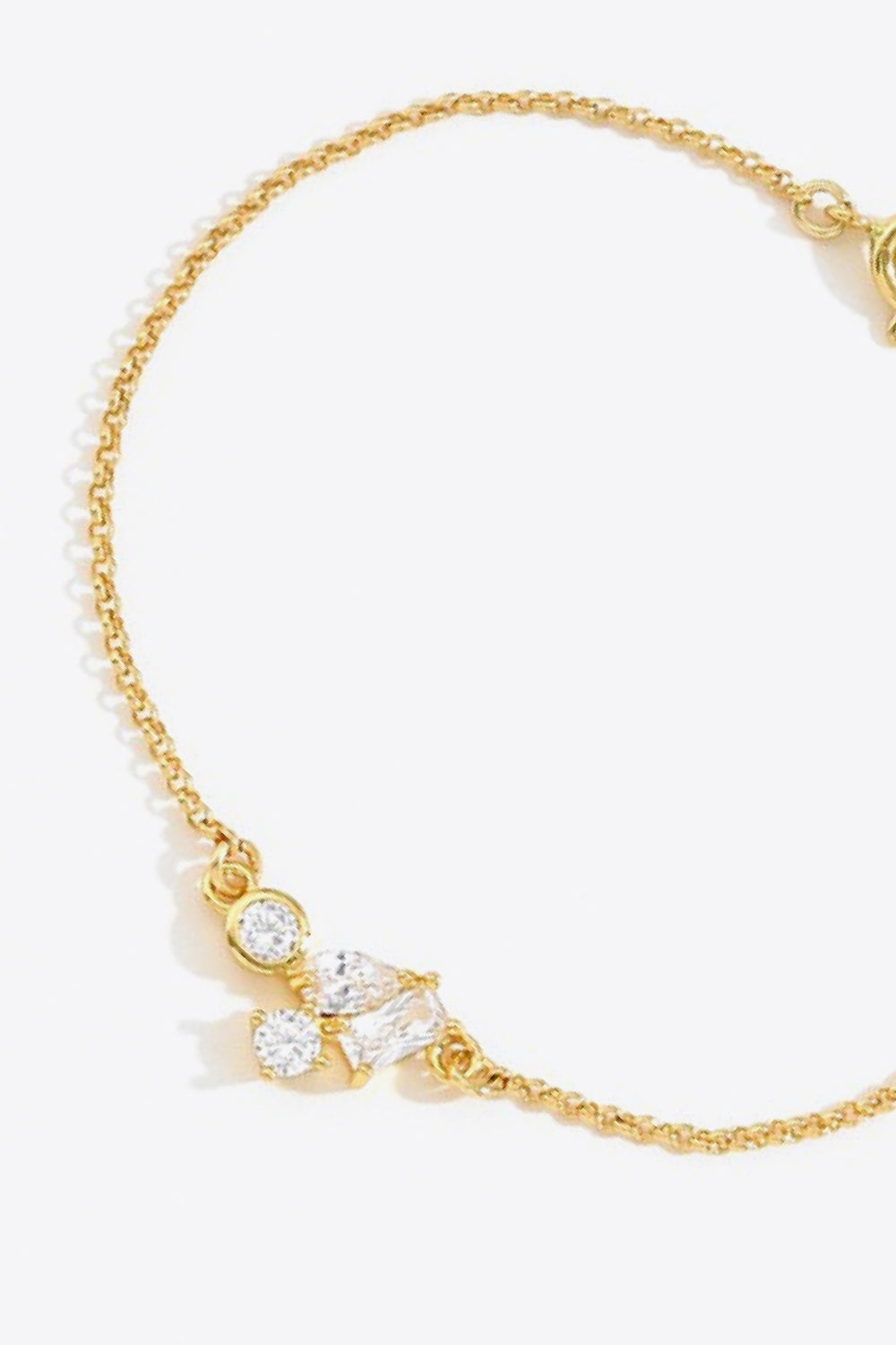 18K Gold Plated Zircon Bracelet-Teresa&#39;s Fashionista LLC