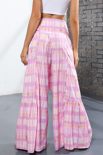 Printed High-Rise Tied Culottes-Teresa&#39;s Fashionista LLC