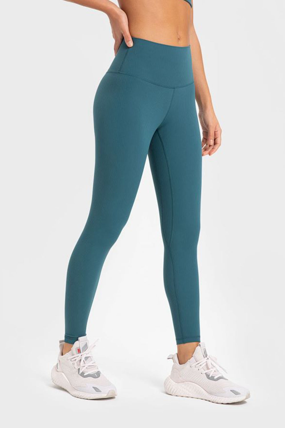 Highly Stretchy Wide Waistband Yoga Leggings-Teresa&#39;s Fashionista LLC