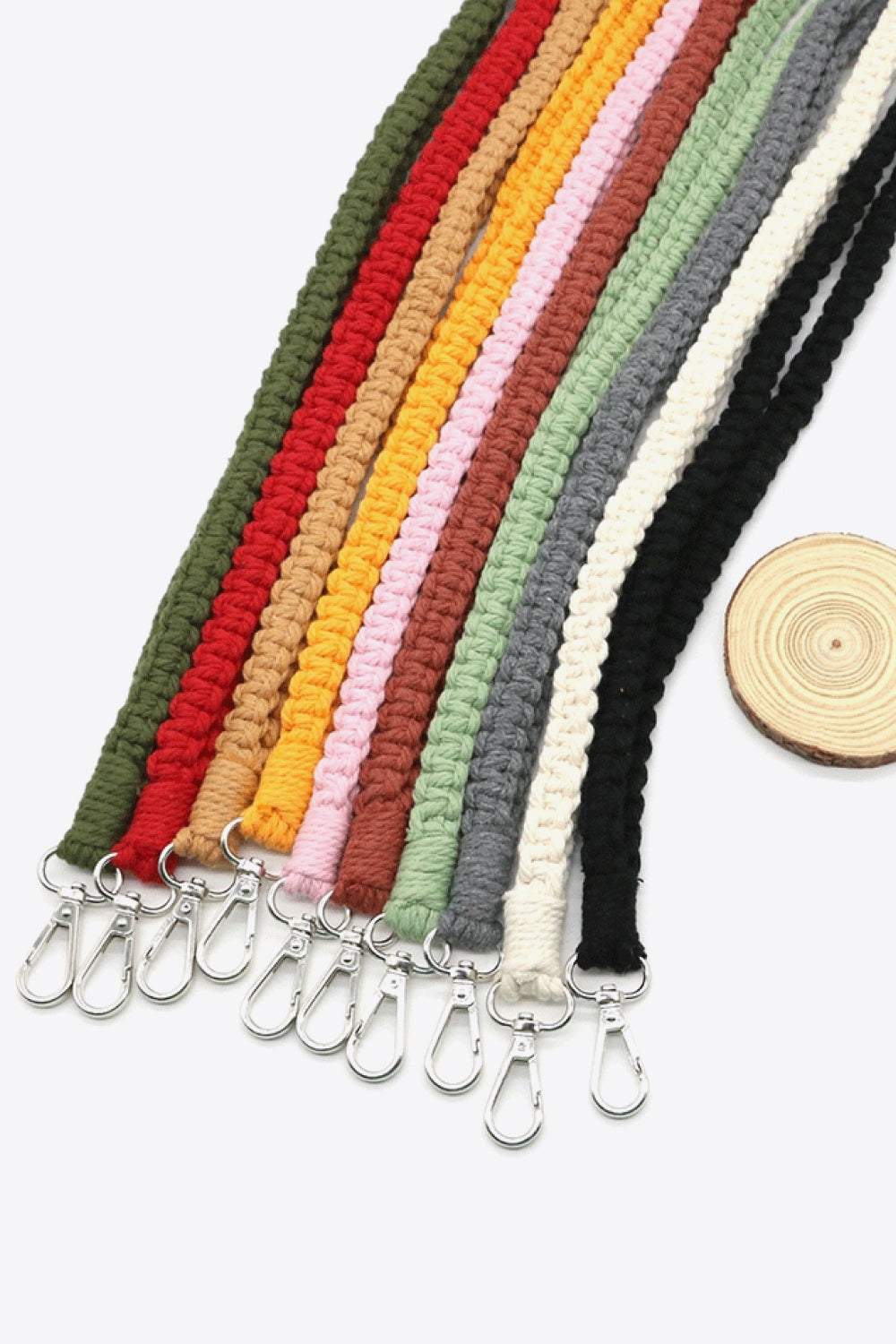 Assorted 2-Pack Hand-Woven Lanyard Keychain-Teresa&#39;s Fashionista LLC