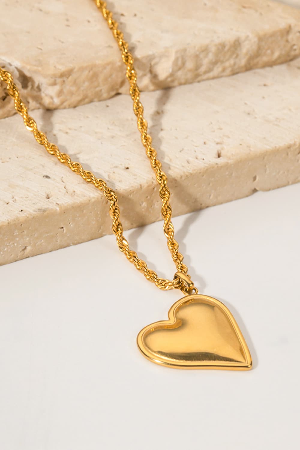 Heart Pendant Copper Necklace-Teresa&#39;s Fashionista LLC