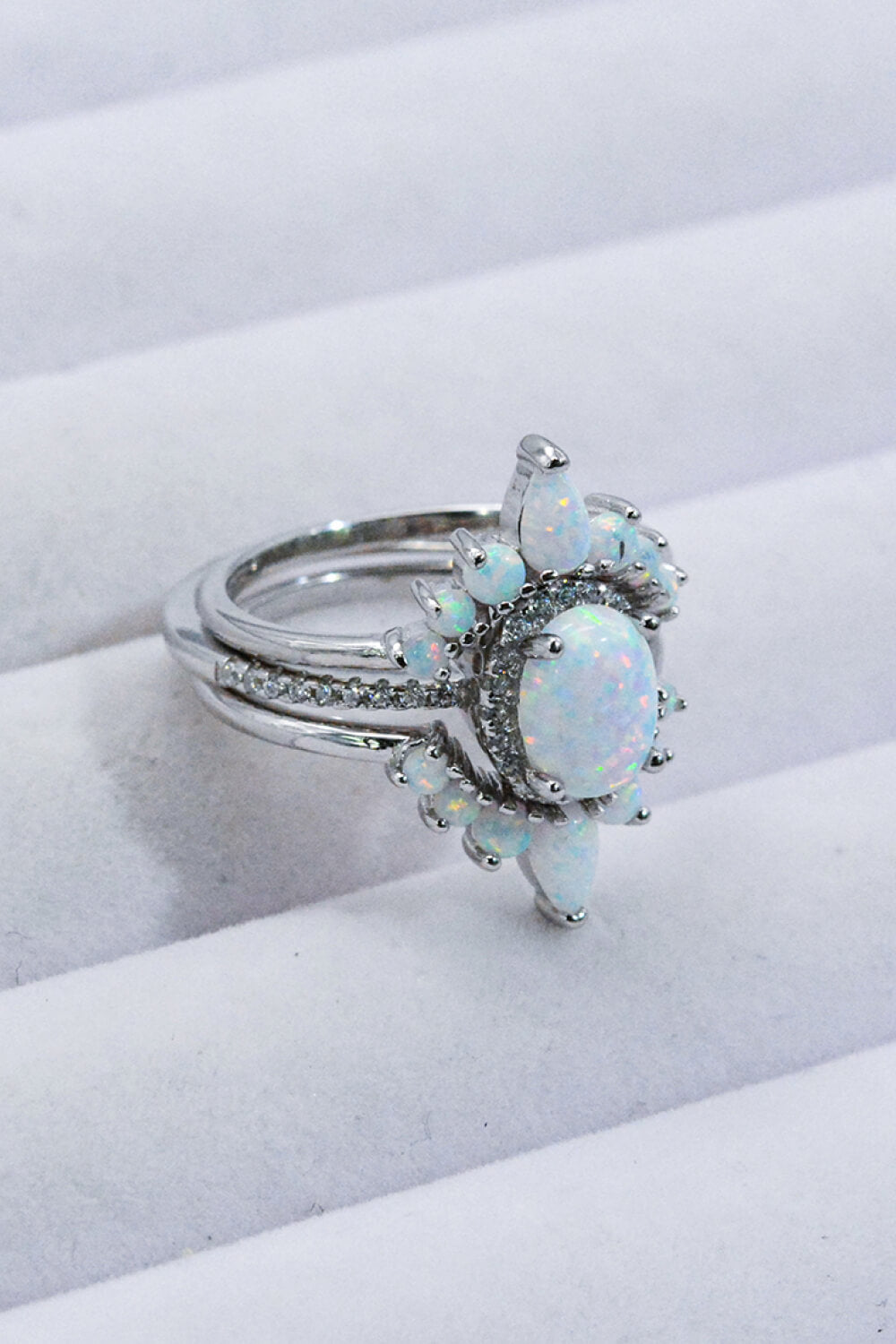 925 Sterling Silver Opal Ring-Teresa&#39;s Fashionista LLC