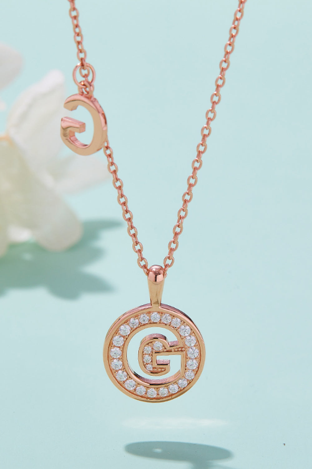 Moissanite A to J Pendant Necklace-Teresa&#39;s Fashionista LLC