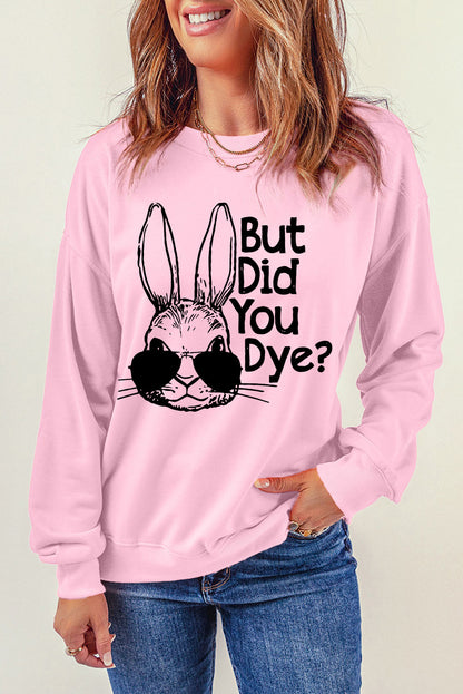 Easter Graphic Dropped Shoulder Sweatshirt-Teresa&#39;s Fashionista LLC