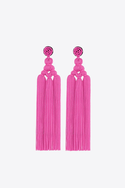 Beaded Tassel Earrings-Teresa&#39;s Fashionista LLC