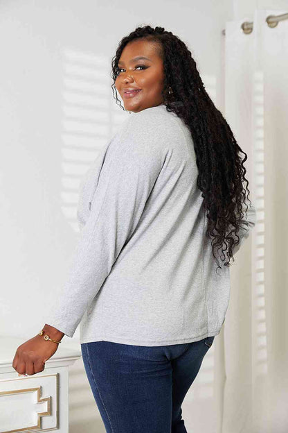 Double Take Seam Detail Round Neck Long Sleeve Top-Teresa&#39;s Fashionista LLC