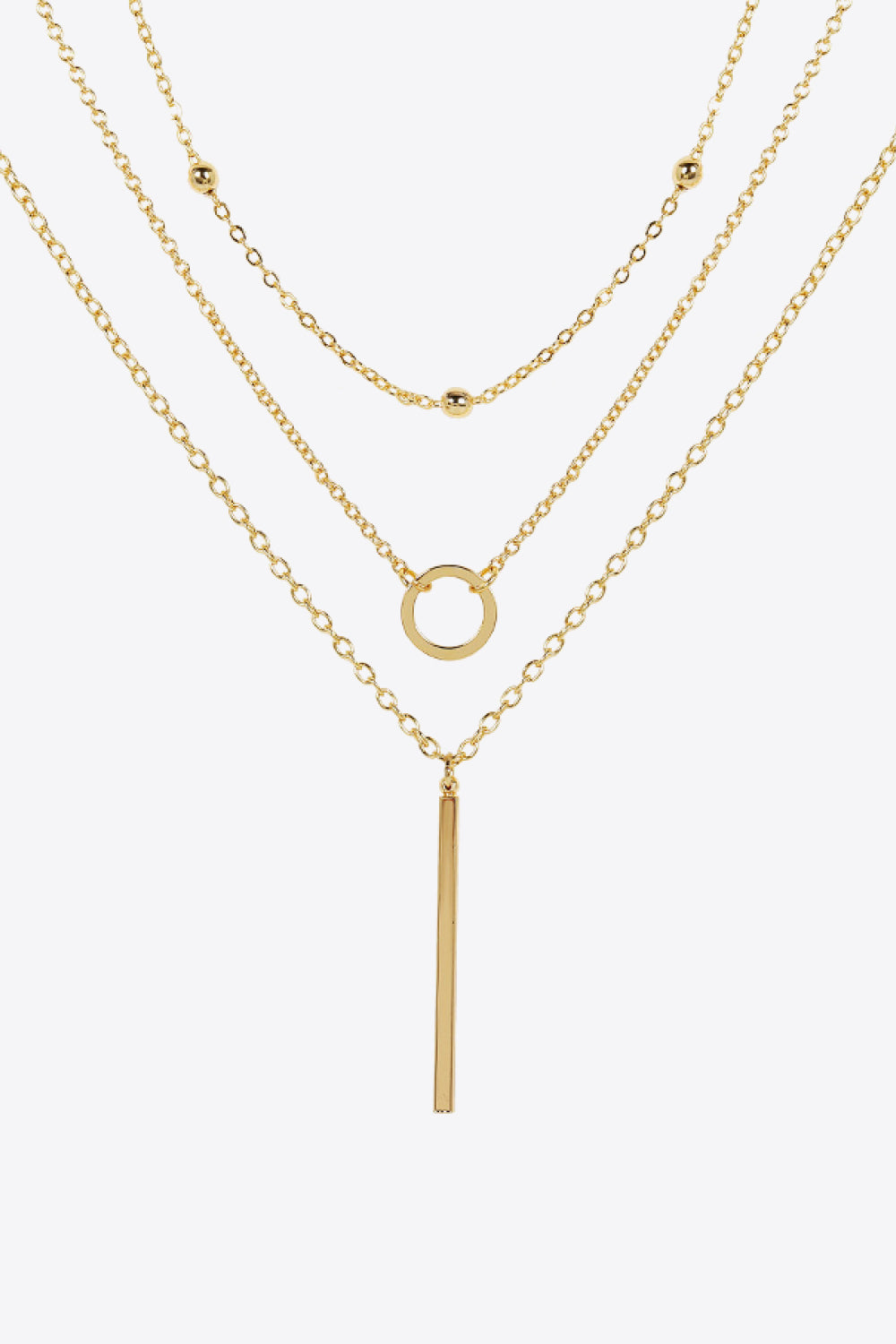 Basic Three-Piece Chain Necklace Set-Teresa&#39;s Fashionista LLC