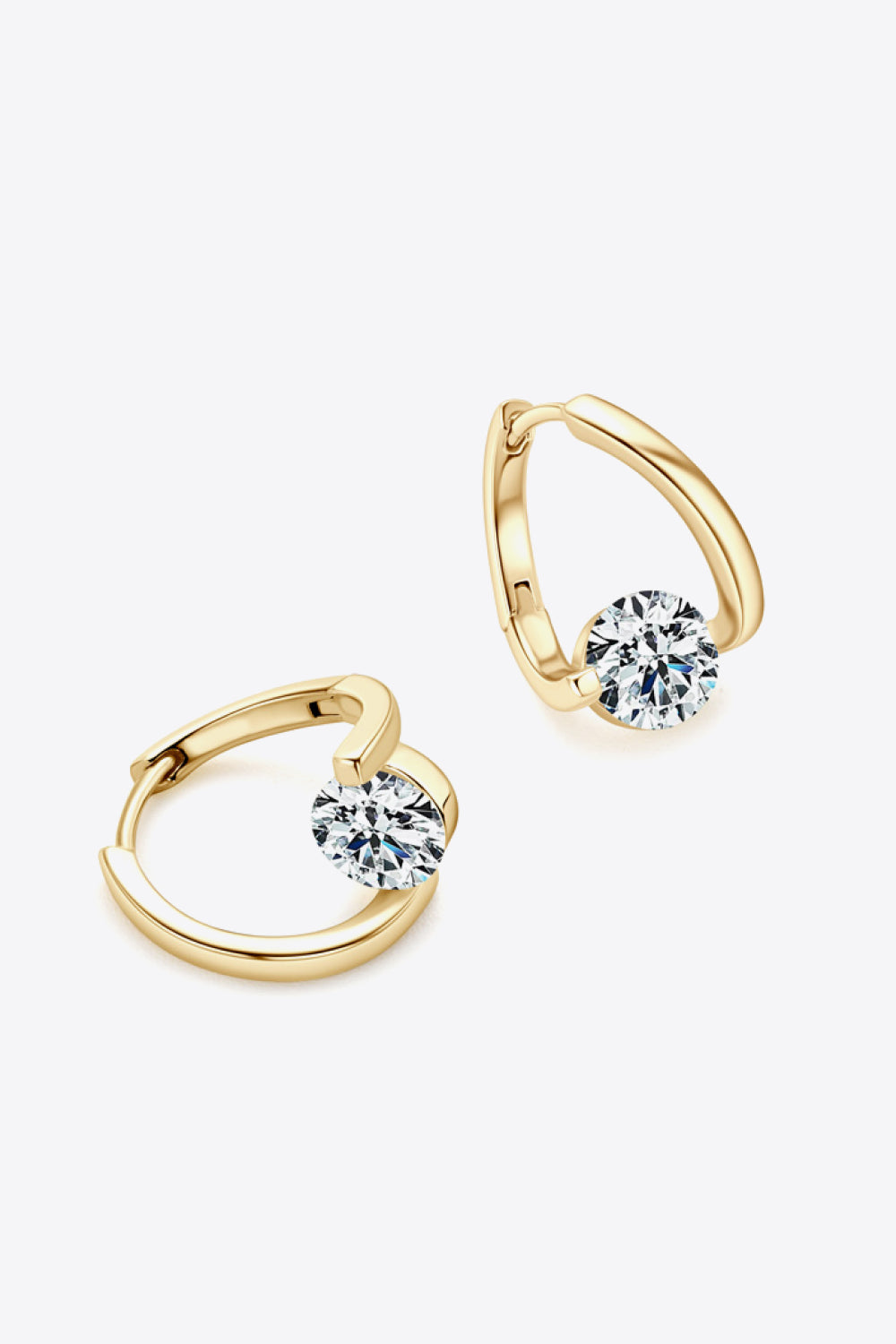 2 Carat Moissanite 925 Sterling Silver Heart Earrings-Teresa&#39;s Fashionista LLC